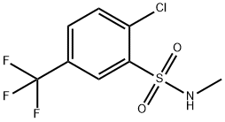 Benzenesulfonamide, 2-chloro-N-methyl-5-(trifluoromethyl)- Structural