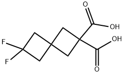 Spiro[3.3]heptane-2,2-dicarboxylic acid, 6,6-difluoro- Structural