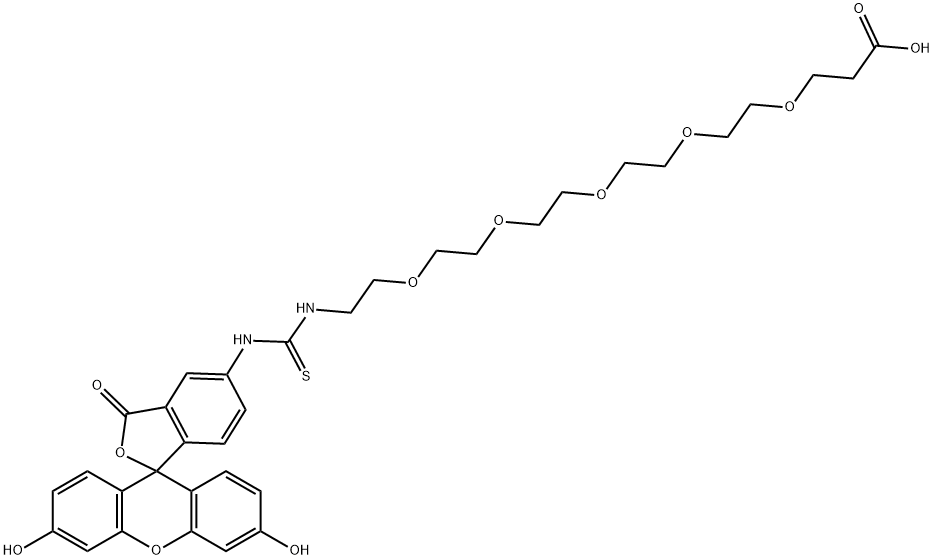 Fluorescein-PEG5-Acid