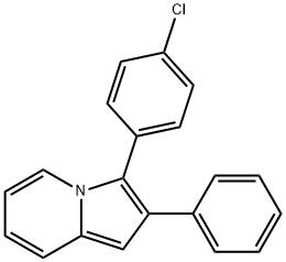 Indolizine, 3-(4-chlorophenyl)-2-phenyl- Structural