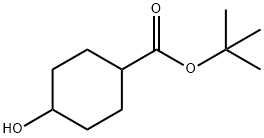 Cyclohexanecarboxylic acid, 4-hydroxy-, 1,1-dimethylethyl ester Structural