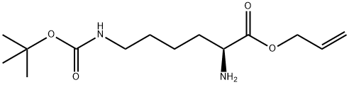 L-Lysine, N6-[(1,1-dimethylethoxy)carbonyl]-, 2-propen-1-yl ester Structural