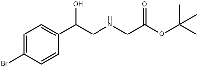 Glycine, N-[2-(4-bromophenyl)-2-hydroxyethyl]-, 1,1-dimethylethyl ester Structural