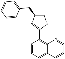 Quinoline, 8-[(4S)-4,5-dihydro-4-(phenylmethyl)-2-oxazolyl]- Structural