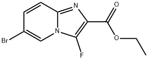 Imidazo[1,2-a]pyridine-2-carboxylic acid, 6-bromo-3-fluoro-, ethyl ester Structural