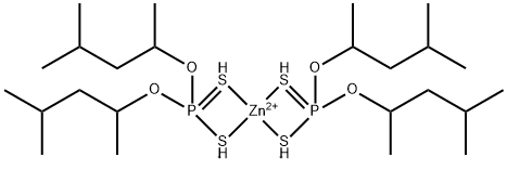 zinc O,O,O',O'-tetrakis(1,3-dimethylbutyl) bis(phosphorodithioate)  Structural