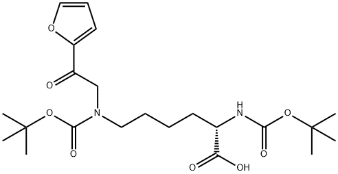 L-Lysine, N2,N6-bis[(1,1-dimethylethoxy)carbonyl]-N6-[2-(2-furanyl)-2-oxoethyl]- Structural