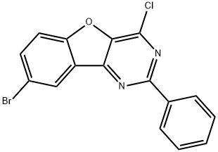 Benzofuro[3,2-d]pyrimidine, 8-bromo-4-chloro-2-phenyl- Structural