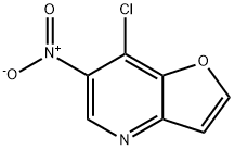 Furo[3,2-b]pyridine, 7-chloro-6-nitro- Structural