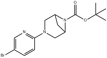 tert-Butyl 3-(5-bromopyridin-2-yl)-3,6-diazabicyclo[3.1.1]heptane-6-carboxylate Structural