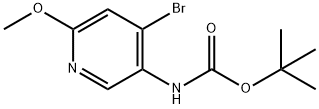 tert-Butyl (4-bromo-6-methoxypyridin-3-yl)carbamate Structural