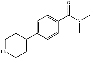 Benzamide, N,N-dimethyl-4-(4-piperidinyl)- Structural