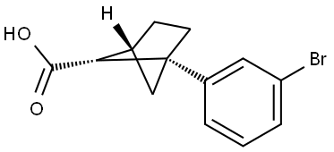 rac-(1R,4R,5R)-1-(3-bromophenyl)bicyclo[2.1.1]hexane-5-carboxylic acid Structural