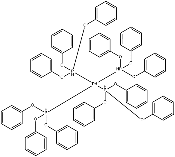 Tetrakis (triphenyl phosphite) palladium (0) Structural