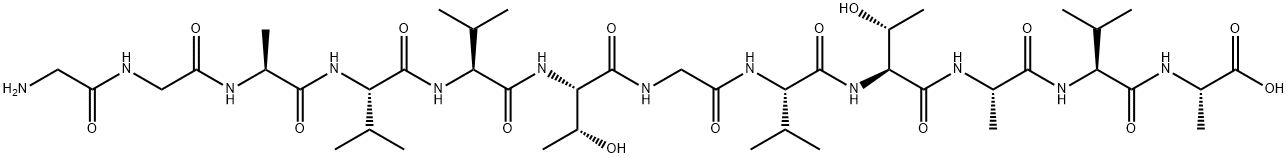 L-Alanine, glycylglycyl-L-alanyl-L-valyl-L-valyl-L-threonylglycyl-L-valyl-L-threonyl-L-alanyl-L-valyl- Structural