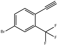 Benzene, 4-bromo-1-ethynyl-2-(trifluoromethyl)- Structural
