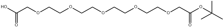 HOOCCH2O-PEG4-CH2COOtBu Structural