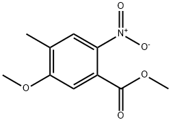 Benzoic acid, 5-methoxy-4-methyl-2-nitro-, methyl ester Structural