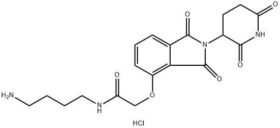 Thalidomide-O-amido-C4-NH2 hydrochloride Structural