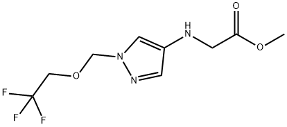 methyl N-{1-[(2,2,2-trifluoroethoxy)methyl]-1H-pyrazol-4-yl}glycinate Structural