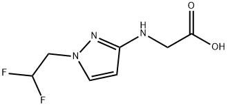 N-[1-(2,2-difluoroethyl)-1H-pyrazol-3-yl]glycine Structural