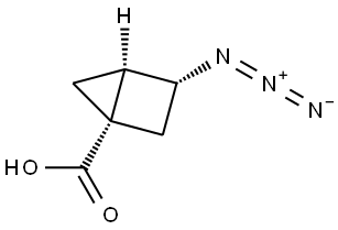 rac-(1R,3S,4S)-3-azidobicyclo[2.1.0]pentane-1-carboxylic acid Structural