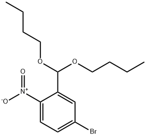 Benzene, 4-bromo-2-(dibutoxymethyl)-1-nitro- Structural