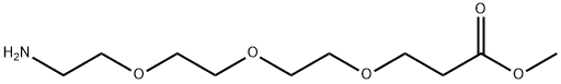 Propanoic acid, 3-[2-[2-(2-aminoethoxy)ethoxy]ethoxy]-, methyl ester Structural