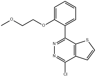Thieno[2,3-d]pyridazine, 4-chloro-7-[2-(2-methoxyethoxy)phenyl]- Structural
