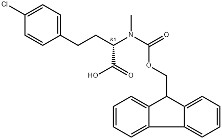 Fmoc-MeHph(4-Cl)-OH Structural