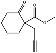 Cyclohexanecarboxylic acid, 2-oxo-1-(2-propyn-1-yl)-, methyl ester Structural