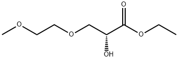 Propanoic acid, 2-hydroxy-3-(2-methoxyethoxy)-, ethyl ester, (2R)- Structural