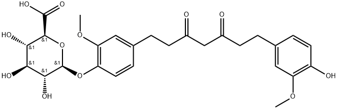 Tetrahydrocurcumin 4-O-β-D-glucuronide Structural