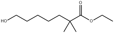 Heptanoic acid, 7-hydroxy-2,2-dimethyl-, ethyl ester Structural