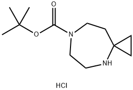 tert-butyl 4,7-diazaspiro[2.6]nonane-7-carboxylate hydrochloride Structural