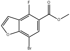 methyl 7-bromo-4-fluoro-benzofuran-5-carboxylate Structural