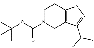 tert-butyl 3-isopropyl-1,4,6,7-tetrahydropyrazolo[4,3-c]pyridine-5-carboxylate Structural