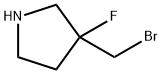 Pyrrolidine, 3-(bromomethyl)-3-fluoro- Structural