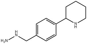 Piperidine, 2-[4-(hydrazinylmethyl)phenyl]- Structural