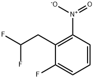 Benzene, 2-(2,2-difluoroethyl)-1-fluoro-3-nitro- Structural