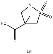 lithium 2-thia-1-azabicyclo[2.1.1]hexane-4-carboxylate 2,2-dioxide Structural