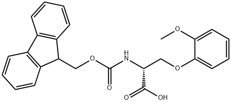 N-Fmoc-O-(2-methoxyphenyl)-D-serine Structural