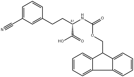 Fmoc-L-3-Cyanohomophenylalanine Structural