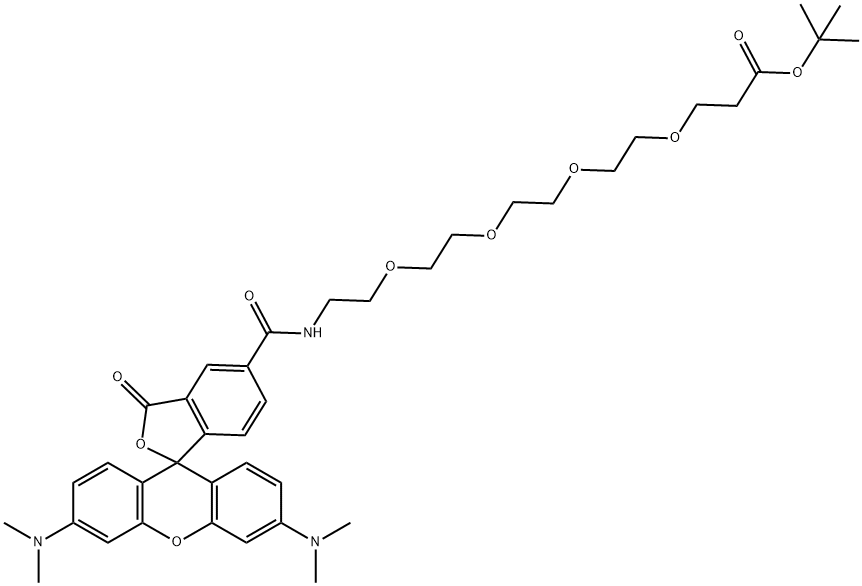 TAMRA-PEG4-t-butyl ester Structural