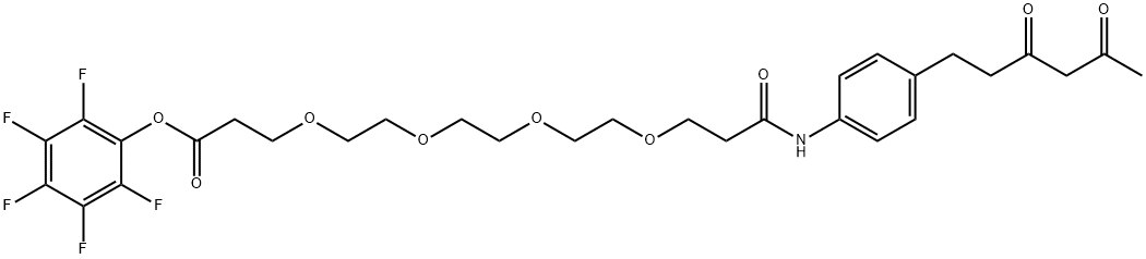 Diketone-PEG4-PFP ester Structural