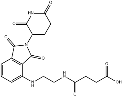 Thalidomide-C2-amido-C2-COOH Structural