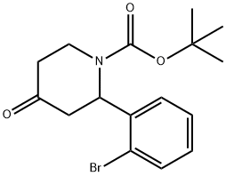 1-Piperidinecarboxylic acid, 2-(2-bromophenyl)-4-oxo-, 1,1-dimethylethyl ester