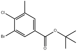 tert-Butyl 3-bromo-4-chloro-5-methylbenzoate Structural