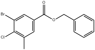 Benzyl 3-bromo-4-chloro-5-methylbenzoate Structural