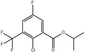Isopropyl 2-chloro-5-fluoro-3-(trifluoromethyl)benzoate Structural